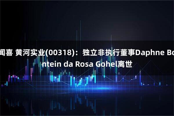闻喜 黄河实业(00318)：独立非执行董事Daphne Bontein da Rosa Gohel离世