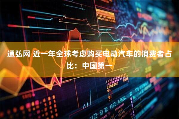 通弘网 近一年全球考虑购买电动汽车的消费者占比：中国第一